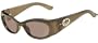 Gucci Sunglasses Designer Fashion Womens Authentic Shiny Gold Frame Brown Lens GG2968 HXINZ
