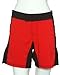 UN92 Women Stripe MMA Fight Shorts - Red/Black