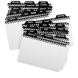 Weatherbee 3"X5" recipe card dividers- set of 24