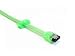 mod/smart 18in SATA II Cable w/Latch, 3Gb/s, Straight to Straight, UV Green - with FR...