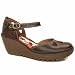 Fly London Yuna Ankle Strap - 6 Uk - Dark Brown - Leather