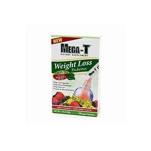 Mega-T Weight Loss Green Tea Effervescent Packettes 14 ea
