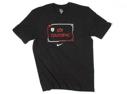 Toulouse 2011/12 Team Rugby T-Shirt Black/White - size M Toulouse 2011/12 Team Rugby T-Shirt Black/White - size M