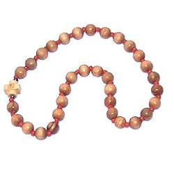 Elastic Olive wood Orthodox Chotki (Large)- Chotki (33 6mm beads) - with Hematite and glass beads