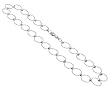 Sterling Silver Link Ankle Bracelet 9" 9.5" Anklet with Spring Ring Clasp