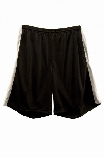 Mens Wide Striped Mesh Gym Shorts