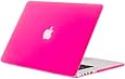 Kuzy - Hot Neon Pink Rubberized Hard Case Cover for Apple MacBook Pro 15.4" with Retina Display Model: A1398 (NEWEST VERSION) 15-Inch - Neon PINK