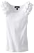 Amy Byer Girls 7-16 Ribbed Knit Top with Ruffle Shoulder