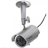 VideoSecu Outdoor Indoor Imitation Security Camera Fake IR Style Dummy CCTV Camera 1RE