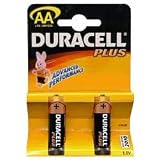Electronics : Duracell MN1500UK/B2 Duracell Plus Alkaline Battery AA Size