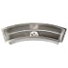 33 Executive Zero Radius Stainless Steel Curved Trough Sink - 18 Gauge