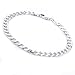 Sterling Silver Curb Link Men's Bracelet 7.25 Sterling Silver Curb Link Men's Bracelet 7.25