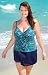 South Point&REG; Playa Del Sol Plus Size Skirtini Swimsuit - Women's Swimwear Plus Size Swimsuits