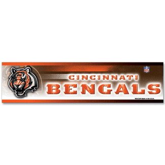NFL Football Cincinnati Bengals Bumper Sticker (2-Pack)