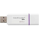 Kingston Digital 64GB Data Traveler 3.0 USB Flash Drive, Violet (DTIG4/64GBET)