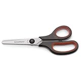 School Works Blunt-tip Squish Grip Kids Scissors – Red and Black – 5 inches – Ages 5+ – Squishgrip handle for extra comfort