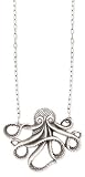 Metal Octopus Pendant Necklace