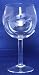 Individually Hand Etched Fishing Fly Red Wine Glass 7 1/4