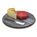 Gorgeous Grey Marble Cheese Board & Knife by RSVP