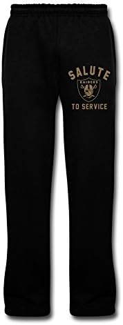 Men's Oakland Raiders Salute To Service Legend Performance Sweatpants XL Black