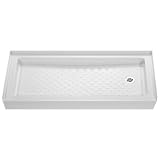 DreamLine SHTR-1130602-00 Amazon Right Hand Drain Shower Tray, White