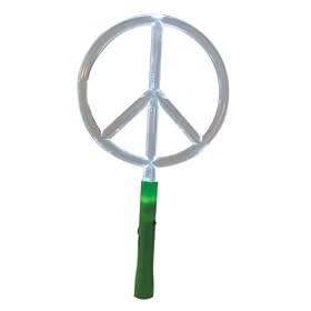 - LED Peace Sign Tree Topper