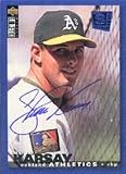 Steve Karsay, Oakland Athletics Autographed Card
