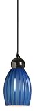 American Fluorescent VEP113BUSCT Vietra Ribbed Pendant, Blue