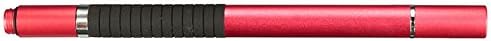 PCTC 2 in 1 Stylus Pen, Flat Point Replaceable Stylus for iPad, iPad Air, iPad Mini, iPhone, Samsung Galaxy, HP, Microsoft Surface, Dell, Nextbook, HTC and Other Touch Screen Devices (red)