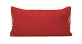 Decorative Quilt Pillow with Activated Bamboo Carbon, Natural Color Dyes, Rectangular Large