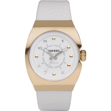 Diesel Ladies White Rose Gold Watch - DZ5256