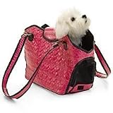 Lulu XOXO Pink & Black Small Pet Carrier Kennel