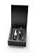 Kitchen & Housewares : Outset B822 2-Piece Wine Set in Wood Box with Nameplate, Black