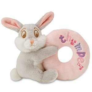 Disney Thumper Plush Baby Rattle -- Pink by Disney