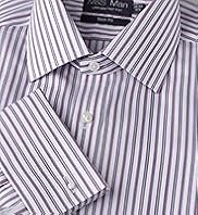 Slim Fit Ultimate Non-Iron Pure Cotton Sateen Striped Shirt
