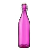 Giara Hermetic Glass Bottle - Fuchsia by Bormioli Rocco