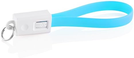 VEO | Keyring USB charging cable / data cable / sync cable for iPhone 6, iPhone 6 plus, iPhone 5, iPad mini, iPad 4G, iPod touch 5G, Nano 7G (Blue)