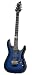 Schecter Blackjack Slim Line Series C-1 FR 6-String Electric Guitar, See-Thru Blue Burst, with Passive Pickups