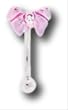 PINK BOW WITH CLEAR GEM EYEBROW RING