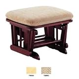 Glider Ottoman - Natural Finish/Chamber Antique Fabric