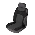 Autositzbezug / Sitzauflage / T Shirt Sitzbezug Tuning Star anthrazit schwarz