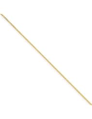 14k Yellow Gold 24in .9mm Curb Pendant Necklace Chain. Metal Wt- 1.71g