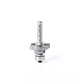 Amana Tool 49504 Corner Round 1-Inch Diameter by 1/2-Inch Cutting Height by 1/4-Inch Radius by 1/4-Inch Shank Carbide Tipped Router Bit