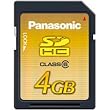 Panasonic 4GB SD High Capacity Memory Card Class 6