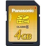 Panasonic 4GB SD High Capacity Memory Card Class 6