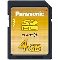 Panasonic 4GB SD High Capacity Memory Card Class 6
