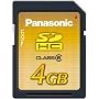 Panasonic 4GB SD High Capacity Memory Card Class 6