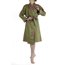 Buy Green Chandelier Robe Luxe by Bedhead - Ladies, 100% Fine Cotton by BedHead