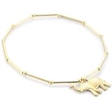 Vanessa Mooney Brass Elephant Charm on Tube An