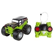 Hot Wheels Radio Control Monster Jam Grave Digger Cyclone Spinner Vehicle